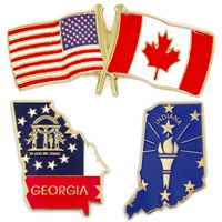 Custom Made Flag Pins